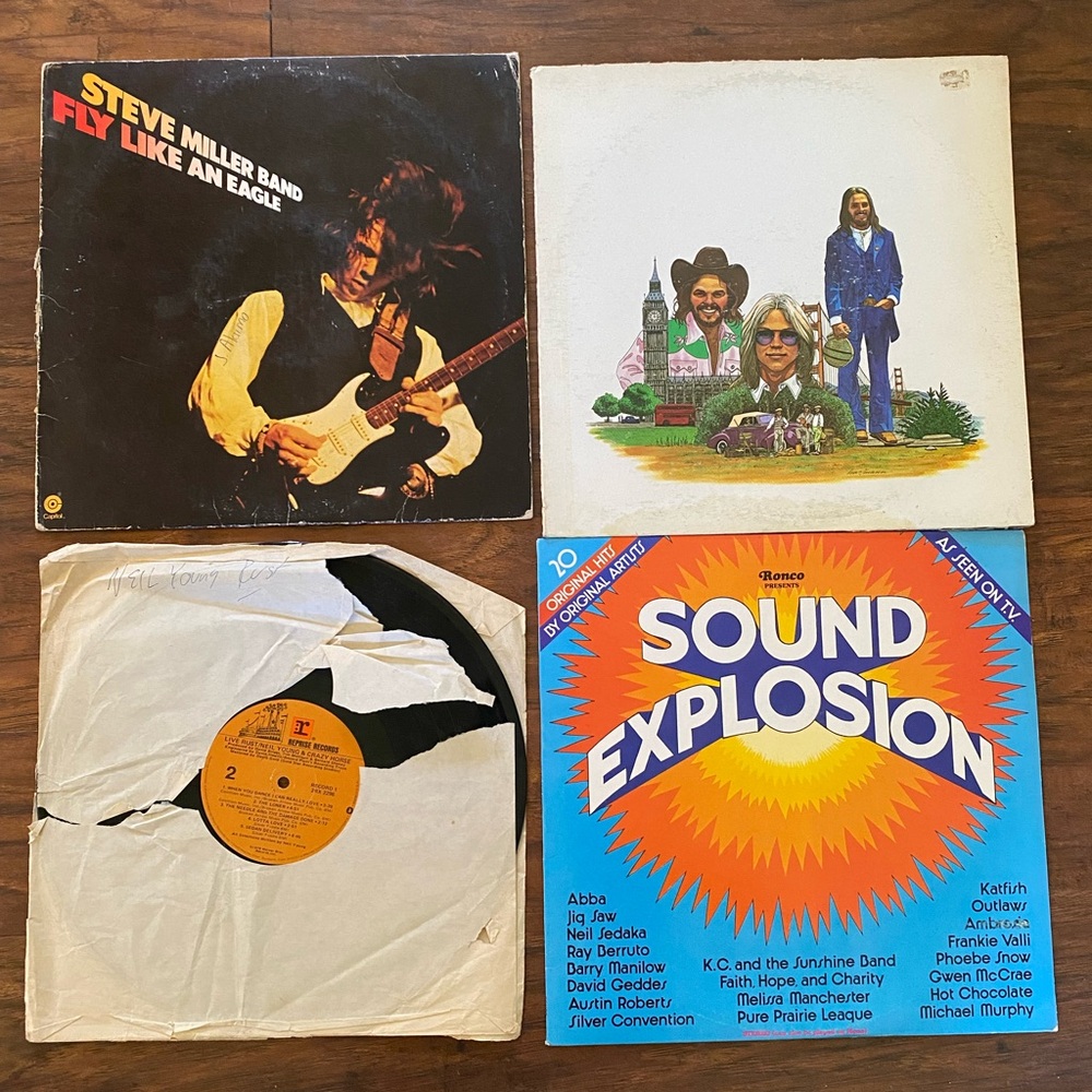Vinyl Record Bundle - America, Neil Young & Crazy Horse, Steve Miller Band
